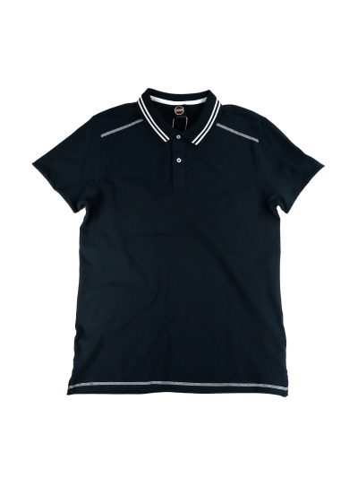 【MEN’S】オーバーロックデザインコットンピケポロシャツ