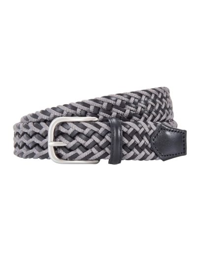 【MEN'S】リサイクルレザーとレーヨンのベルト