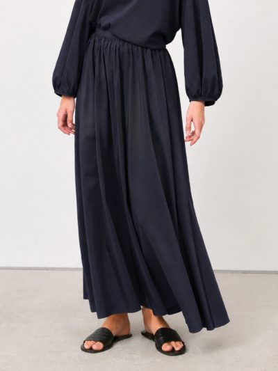 【2026SS】コットンシルク ロングシアースカート