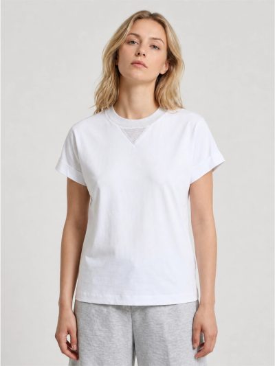 ボールチェーンガゼット ネックリブ Tシャツ
