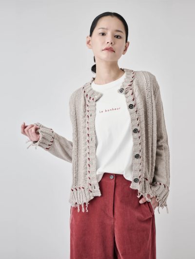【2026AW 新作】フリンジケーブルカーディ