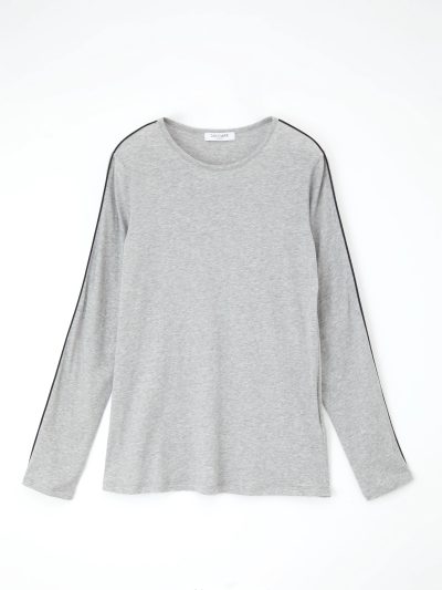 【2026AW 新作】配色パイピングインナークルーネック