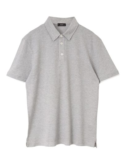 【MEN’S】ダブルスリーブデザイン コットン鹿の子ポロシャツ
