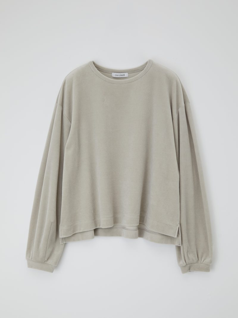 【2026AW 新作】ベロアクルーカットソー