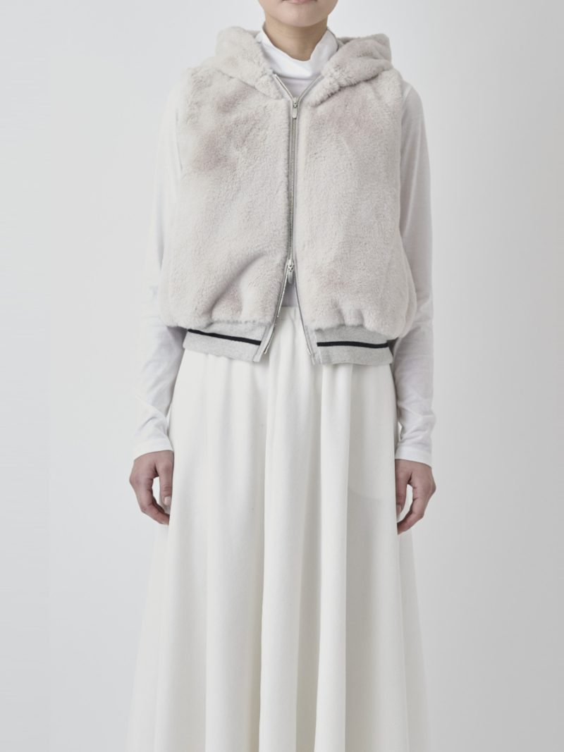【2026AW 新作】ファーフードベスト
