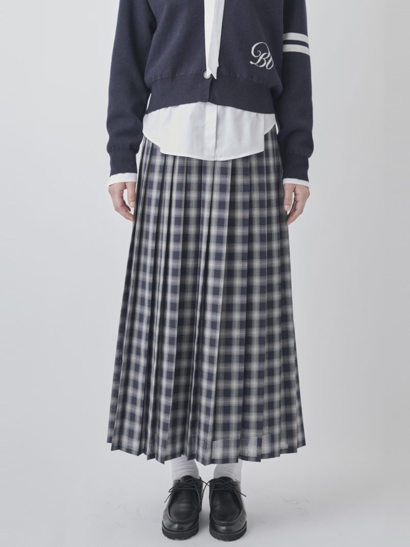 【2026AW 新作】チェックプリーツスカート