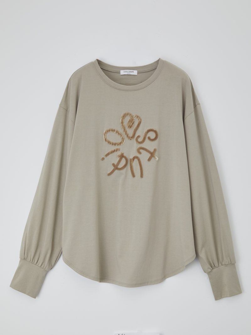 【2026AW 新作】ロゴ立体刺繍長袖Tシャツ
