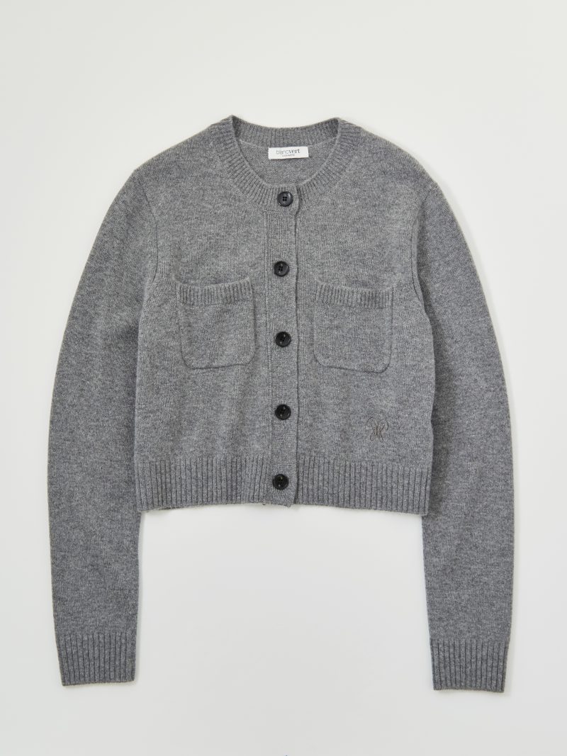 【2026AW 新作】ウールカシミヤクルーカーディ