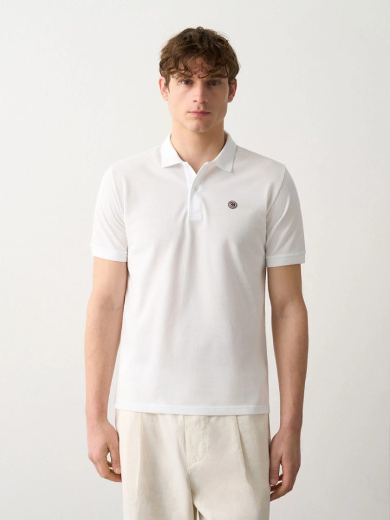 【MEN’S】ワンポイントコットンピケポロシャツ
