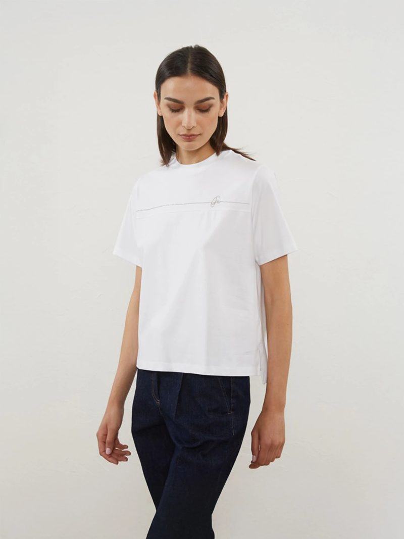 ボールチェーンロゴコットンTシャツ