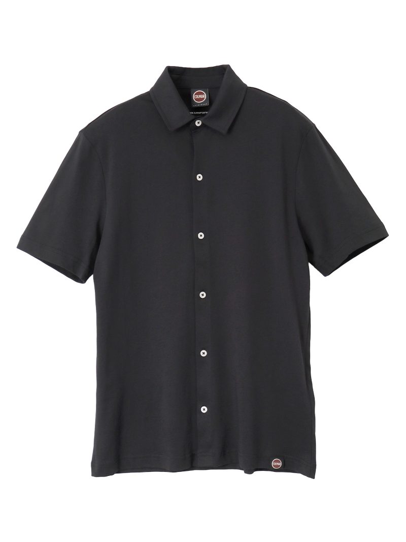 【MEN’S】スーピマコットン ポロ襟前開きシャツ